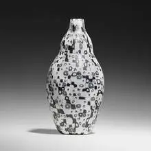 Prototype Murrine vase by Cristiano Bianchin, 1996, fused glass murrine, sold Feb 2024