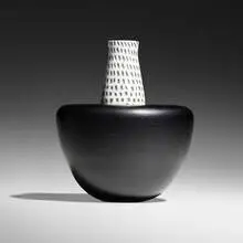Prototype vase by Cristiano Bianchin, 1985, glass with murrine, sold Feb 2024