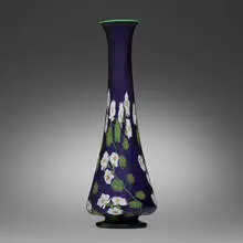 Monumental Floreali vase by Fratelli Toso, c. 1920, internally decorated glass with floral murrine, sold Feb 2024