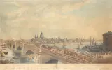 View of London, Taken from Albion Place Blackfryars Bridge by N.R. Black, Etching and aquatint printed in colours, sold Feb 2016
