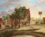 'The Crown - Humphry' by English Naïve School, oil on canvas, sold Feb 2016