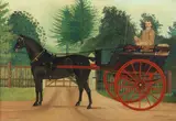 Mr. Barcham aboard his carriage by E. Hoy, oil on canvas, sold Feb 2016