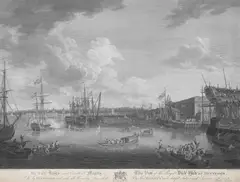Dockyard at Deptford by Richard Paton, Engraving, 1775, engraved by W. Woollett, offered Feb 2016