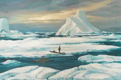 Emanuel Petersen, Greenland, oil on canvas