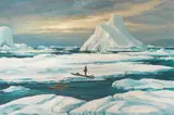 Emanuel Petersen, Greenland, oil on canvas