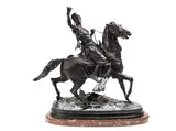 bronze model of an Arab Falconer 'Fauconnier Arabe a Cheval' by Pierre-Jules Mêne, bronze, offered Feb 2016