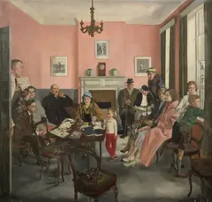Alfred Thomson, The Doctor's Waiting Room, oil on canvas