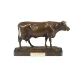 Isidore Bonheur, early 20th century bronze model of a cow, bronze