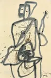 Lucebert, Man, 1961, Gouache auf Papier