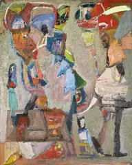 Ohne Titel by Walter Libuda, 2002, Öl auf Leinwand, sold Nov 2009