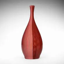 Tessuto vase by Carlo Scarpa, 1940 / 1995, fused glass canes, sold Feb 2024