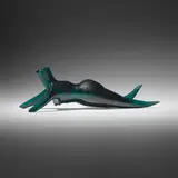 Female figure, model 4212 by Fulvio Bianconi, c. 1950, iridized glass, sold Feb 2024