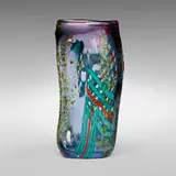 Monumental vase by attribution Licio Zanetti, c. 1965, internally decorated glass, sold Feb 2024