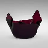 Monumental Fazzoletto vase by Fulvio Bianconi, c. 1950, incamiciato glass, sold Feb 2024