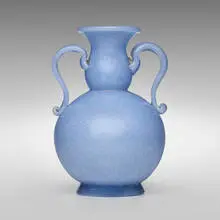 Mazzega, Pulegoso vase, c. 1932, pulegoso glass