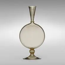 Soffiato vase, model 5093 by Vittorio Zecchin, 1921-25, transparent glass, sold Feb 2024