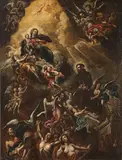 The Assumption of the Virgin Mary by Italian School, oil on canvas, offered Sep 2015