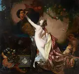 Tannhäuser und Venus by Otto Knille, oil on copper, offered Sep 2015