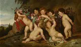 A garland of fruit by Peter Paul Rubens, oil on canvas, sold Sep 2015