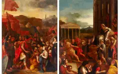 Nicolas Poussin, A Roman centurion with attendant figures; also a companion painting (a pair)