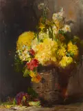Ida Benczur Dolanyi, A floral still life, oil on canvas