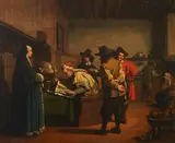 Anthonie Palamedesz., Figures in an interior, oil on canvas