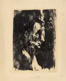 Emil Nolde, Frau im Profil (Frau, Profil), 1910, Holzschnitt auf Papier