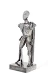 Giorgio de Chirico, Il Trovatore, Um 1971, Bronze mit silberfarbener Patina. Höhe: 30 cm (11 ¾ in.)