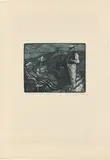 Emil Nolde, Unterhaltung, 1906, Radierung und Aquatinta auf Velin