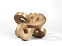 Maximilian Verhas, Threedimensional Highway, 2003, Bronze mit goldener Patina. Höhe: 20,5 cm (8 ⅛ in.)