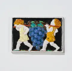 Michael Powolny, Tile "Putti with Grapes