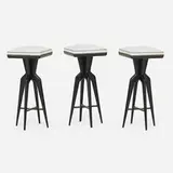 Giuseppe Scapinelli, Set of three bar stools, Italy/Brazil