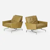 Pair of lounge chairs (PK 31/1) by Poul Kjaerholm, Denmark, sold Sep 2018