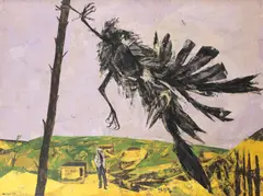 Rook in the wind by Bryan Kneale Ra, sold Oct 2015