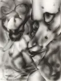 Untitled by Jim Shaw, 1979, Airbrush, Bleistift und Farbstifte auf Papier, sold May 2014