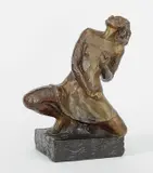 Dynamischer Tanz (Gret Palucca). Wohl 1920er Jahre by Ottilie Wollmann, Bronze mit brauner Patina. Höhe: 24,8 cm (9 ¾ in. ), sold Nov 2014