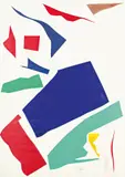 Ohne Titel (Messerschnitt) by Imi Knoebel, 1977, Collage und Acryl auf festem Papier, sold Nov 2013