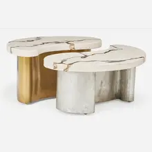 Pair of complementary coffee tables by Silas Seandel, sold Sep 2018