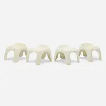 Stacy Dukes, Efebo stools, set of four, c. 1965, molded plastic