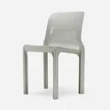 Selene Stacking chair by Vico Magistretti, 1968, molded plastic, sold Jan 2024