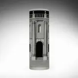 Piero Fornasetti, Casa con colonne vase, c. 1990, screenprint on frosted glass