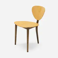 Max Bill, Three-Legged chair, 1949, beech plywood, stained beech