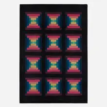 Low pile carpet by Missoni, c. 1985, machine-knotted wool, sold Jan 2024