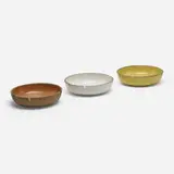 Edith Heath, Ashtrays, set of three, c. 1970, glazed stoneware