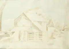 Oxenbridge barn by Paul Nash, sold Oct 2015