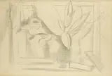 Paul Nash, Still life with vase of flowers