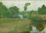 Riverbanks along the Medway by Victor Pasmore Ra, sold Oct 2015