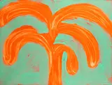 Indian Tree (Heenk 85) by Howard Hodgkin, Etching with carborundum in vermillion red and red ochre, offered Oct 2015
