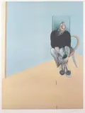 Study for Self-Portrait (Sabatier 35) by Francis Bacon, Offset lithograph printed in colours, 1984, on wove, sold Oct 2015
