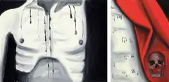 Ohne Titel by Marcel van Eeden, Um 2007, Diptychon. Öl auf Leinwand, sold Nov 2014